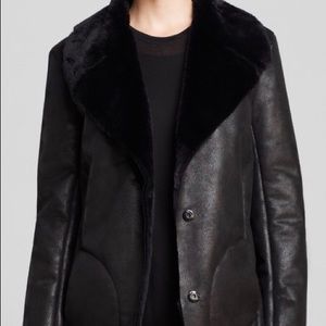 French Connection faux fur/vegan coat